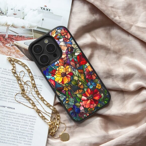 Floral Phone Cover – iPhone 16, 15 Pro, 14, Galaxy S25, S24, S24 Ultra, Pixel 9 - Picture 6 of 9